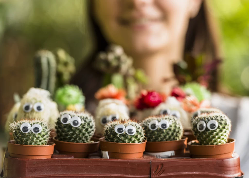 mini plantas lembrança chá de bebê